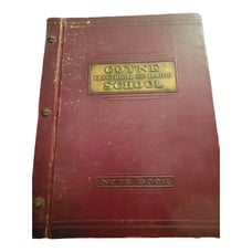 Vintage 1934 Coyne Electrical and Radio School Notebook Grunow Technical Data