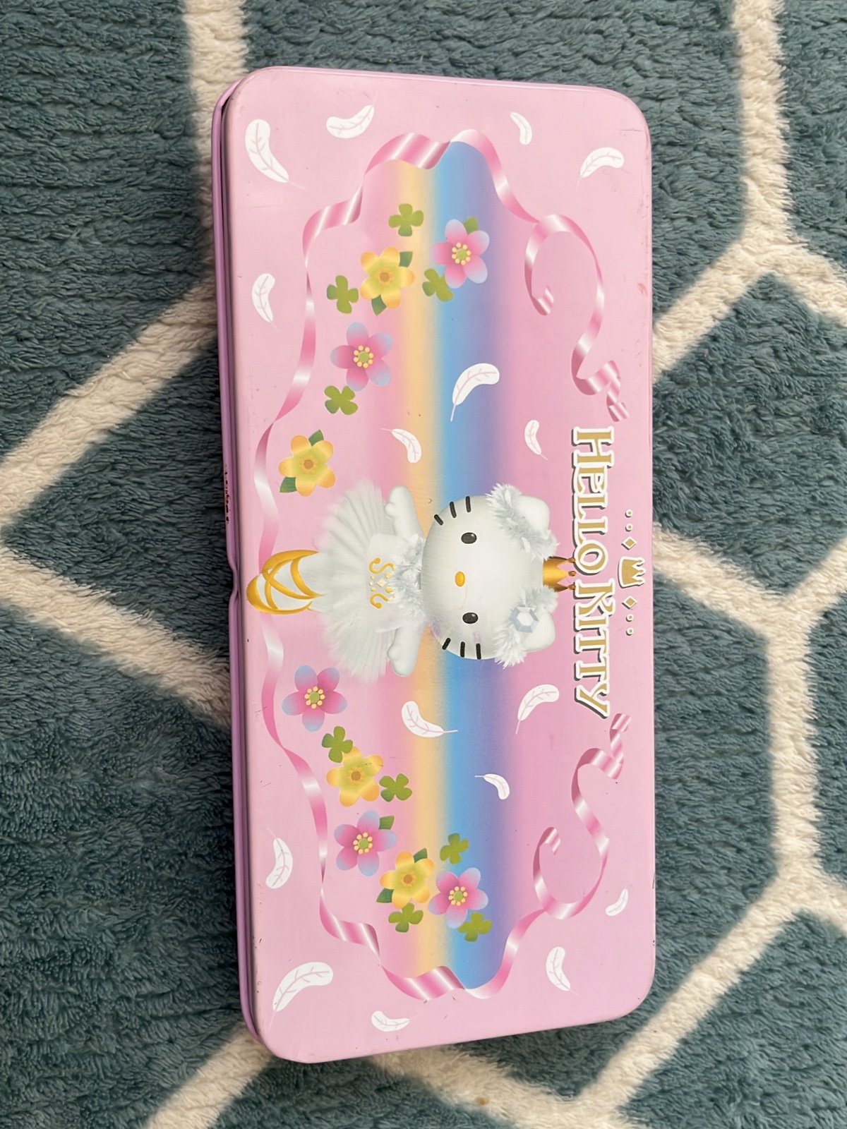 Vintage Sanrio Smiles Hello Kitty Ballerina Ballet Pencil Case Tin