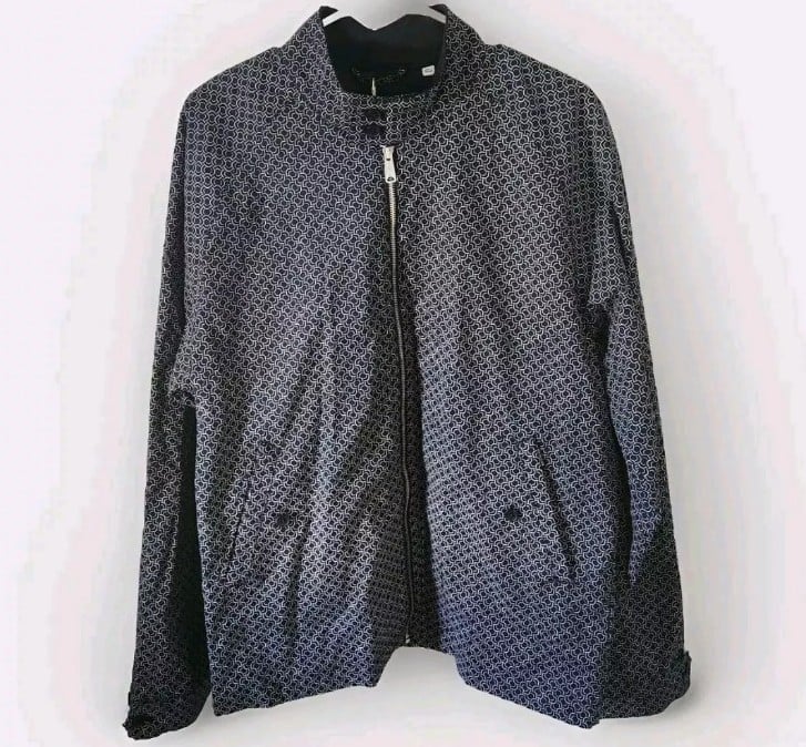 Ben Sherman Mens Staples Navy Jacket Full Zip With Pockets Size XL