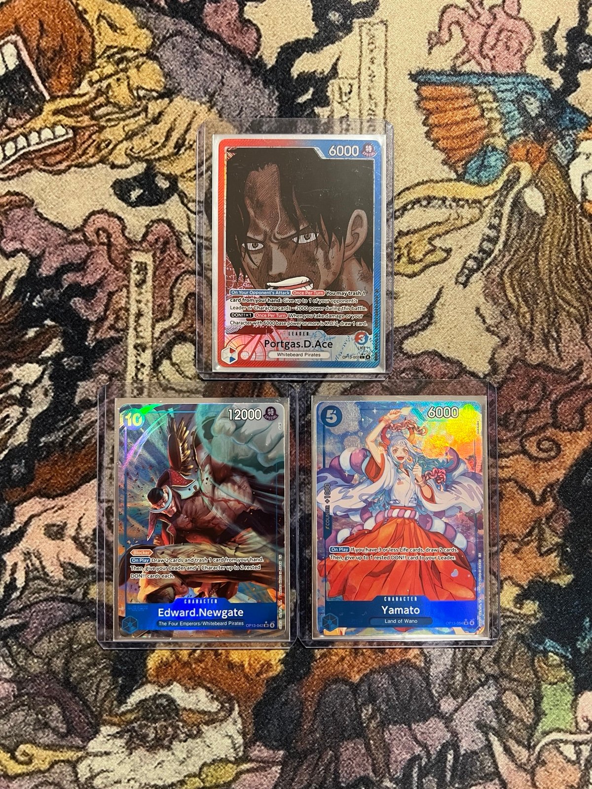 Portgas D. Ace, Edward.Newgate, Yamato Alternate Arts - One Piece TCG - OP13