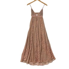 Free People 148 Forever Time Dress in Dusty Pink Combo XS