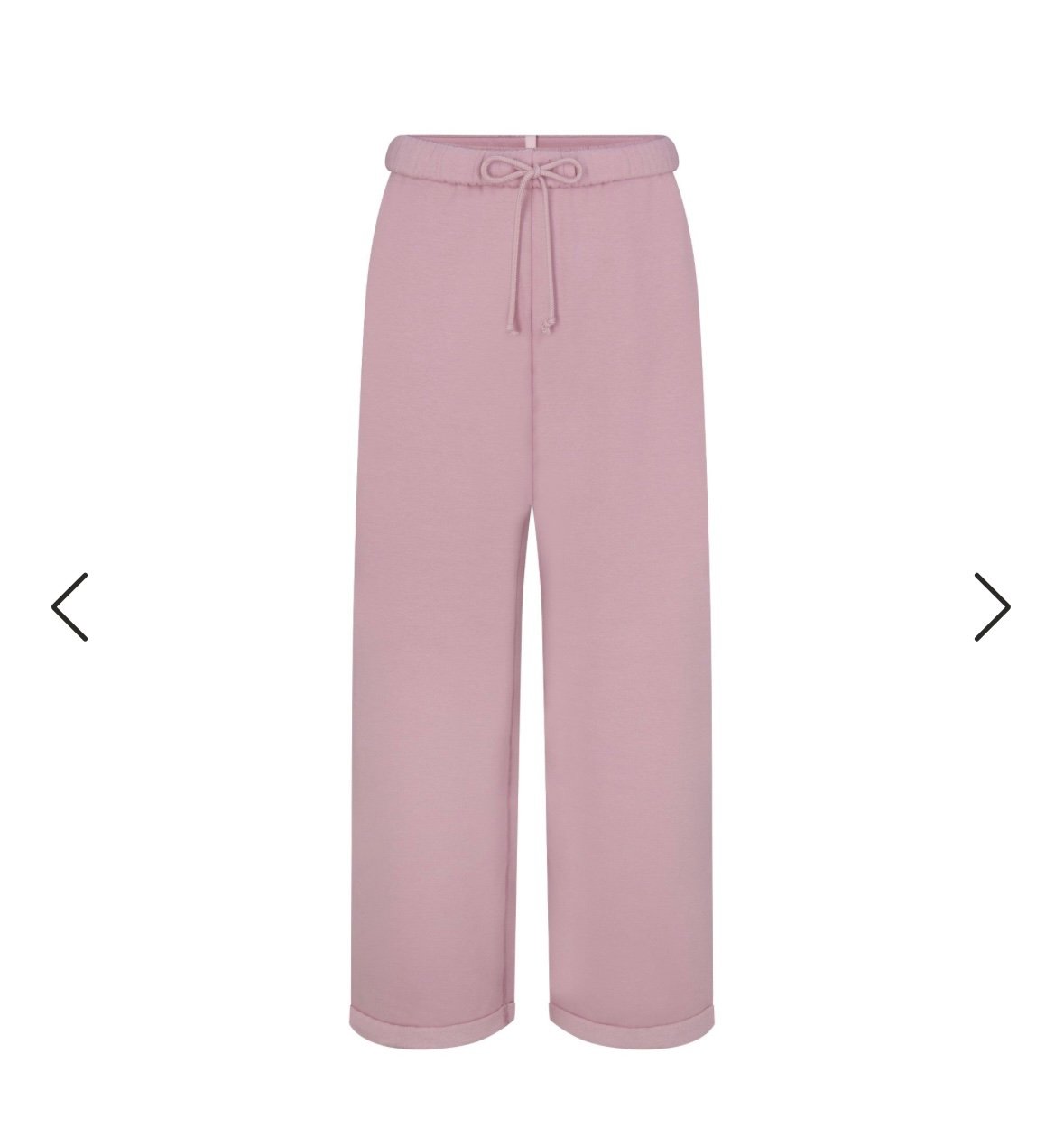 Skims Cotton Fleece Straight Leg Pant XXS
