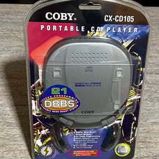 NIB Coby CX-CD105 vintage portable CD player DBBS system