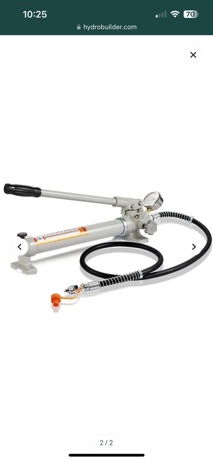 Hydraulic Hand Pump with Gauge