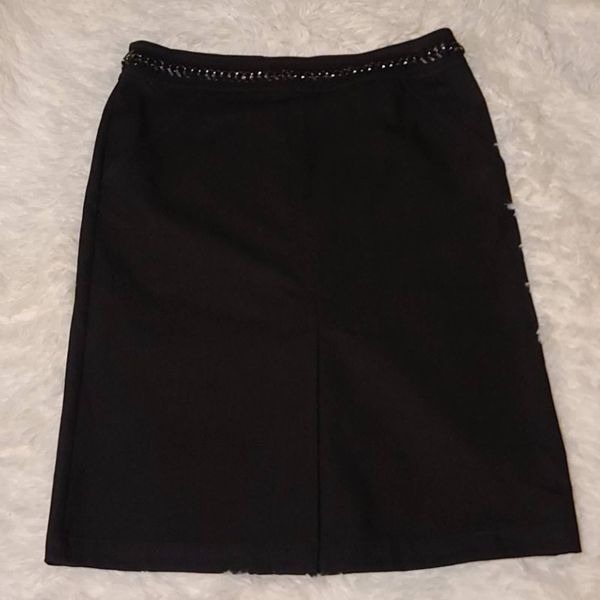 Lafayette 148 NY Black Pencil Skirt 6