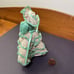 Dollhouse Green Crochet Dress Form With Bonnet, Party, Artist Original VTG 1:12