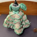 Dollhouse Green Crochet Dress Form With Bonnet, Party, Artist Original VTG 1:12