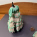 Dollhouse Green Crochet Dress Form With Bonnet, Party, Artist Original VTG 1:12
