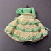 Dollhouse Green Crochet Dress Form With Bonnet, Party, Artist Original VTG 1:12