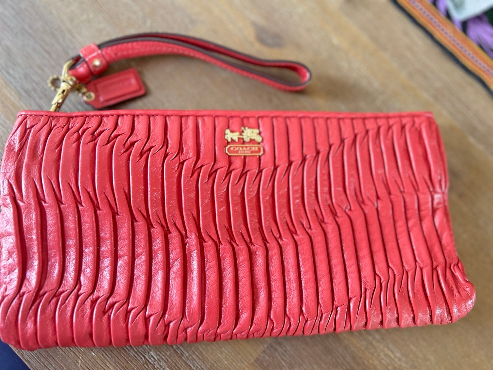 Coach Leather clutch