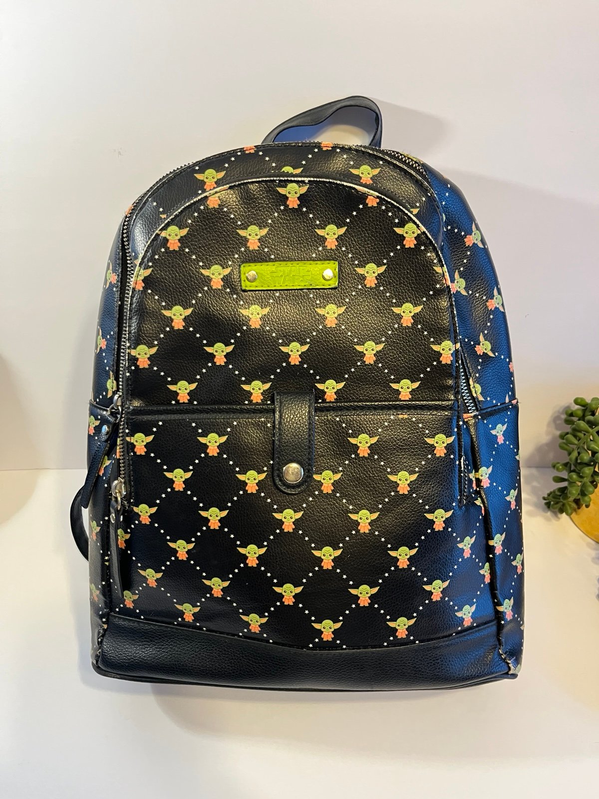 Star Wars ‘Baby Yoda’ Black Patterned Backpack