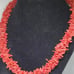 coral style chips necklace