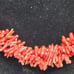 coral style chips necklace