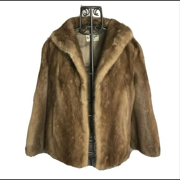 AJ Ugent Autumn Haze Emba Natural Brown Mink Coat
