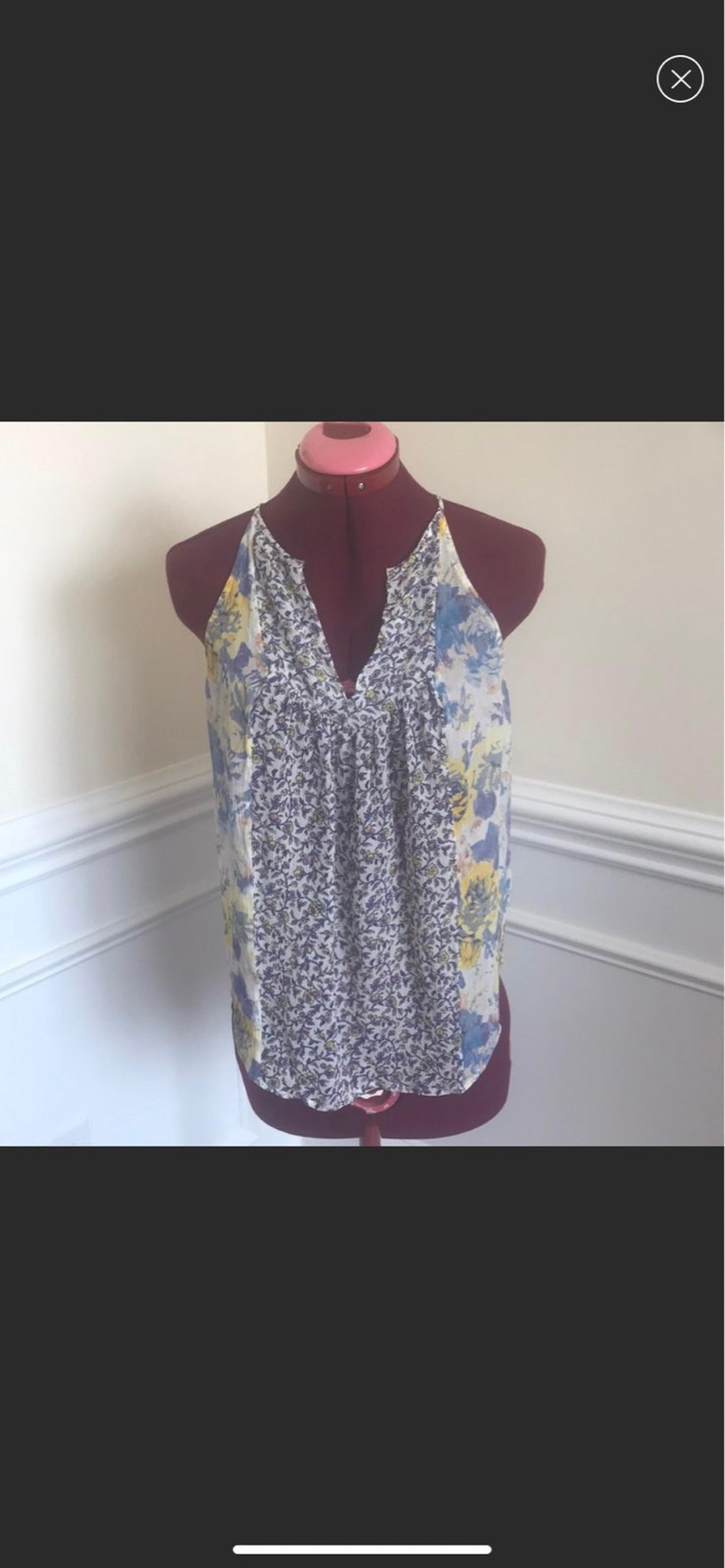 Joie 100% Silk Floral Tank Top Sz XS