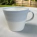 Set of 4 Royal Daulton 1815 Porcelain Blue White Coffee Tea Cups Mugs
