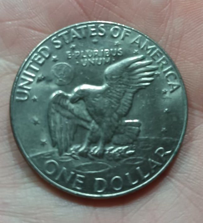 1971 Eisenhower Dollar rim Error circulated