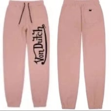 New VON DUTCH - NWT - Ladies 2XL Authentic Von Dutch Joggers in Dirty Pink