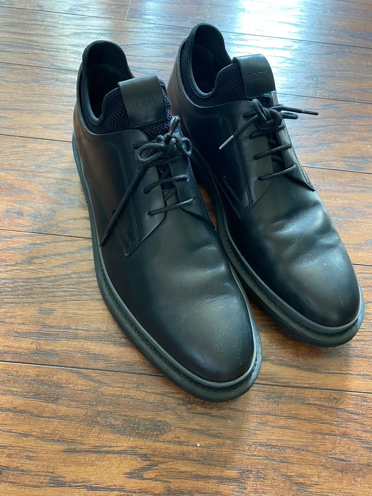 TOD'S Men's Leather Derby Dress Shoe Italian Size 10