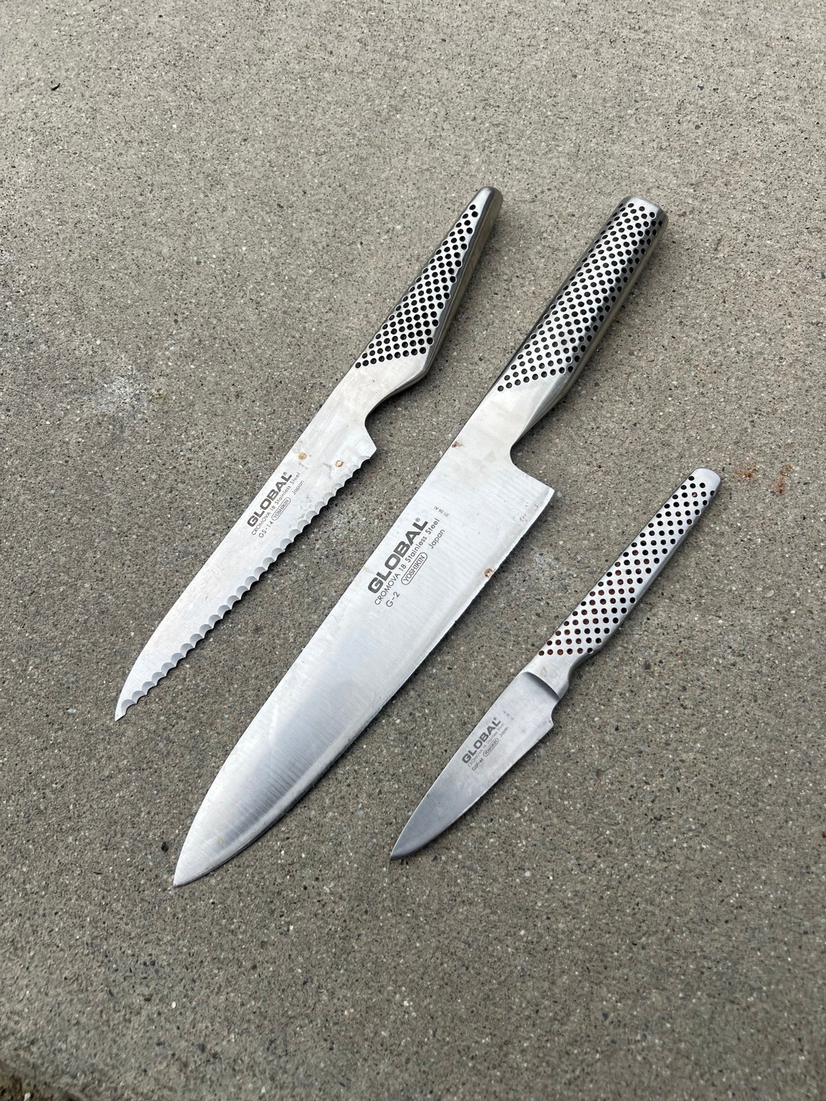 Global set 3 knives