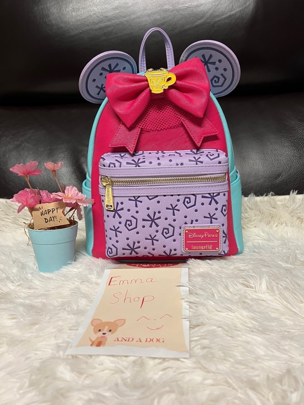 Loungefly Mini Backpack Minnie Mouse Main Attraction Tea Cup Party March Disney