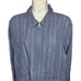 Vince Uneven Stripe Full Zip Hemp Shirt Jacket NWT Size Large