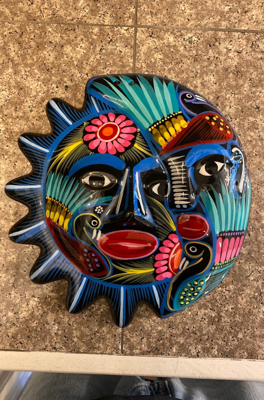 SUN / MOON CERAMIC WALL HANGER