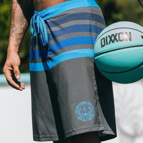 Dixxon Flannel SPICOLI Boardshorts Gray & Blue - Men's Size 44