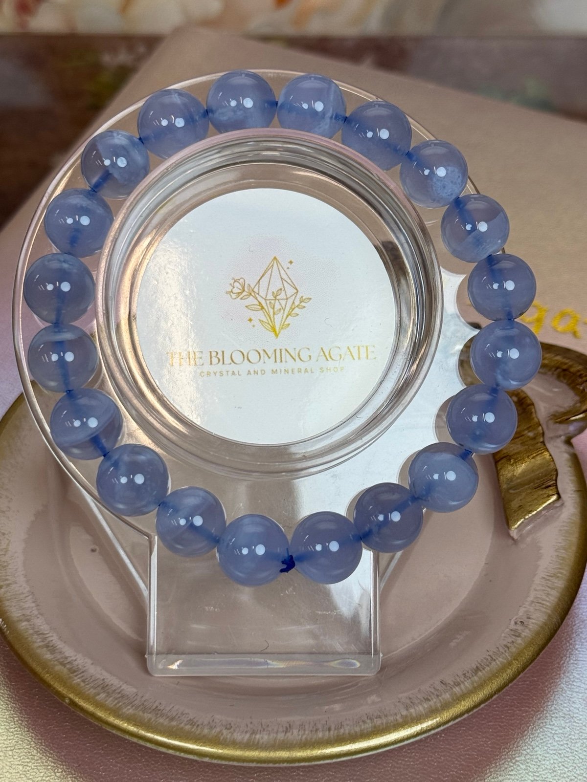 Blue Lace Agate High Quality Bracelet