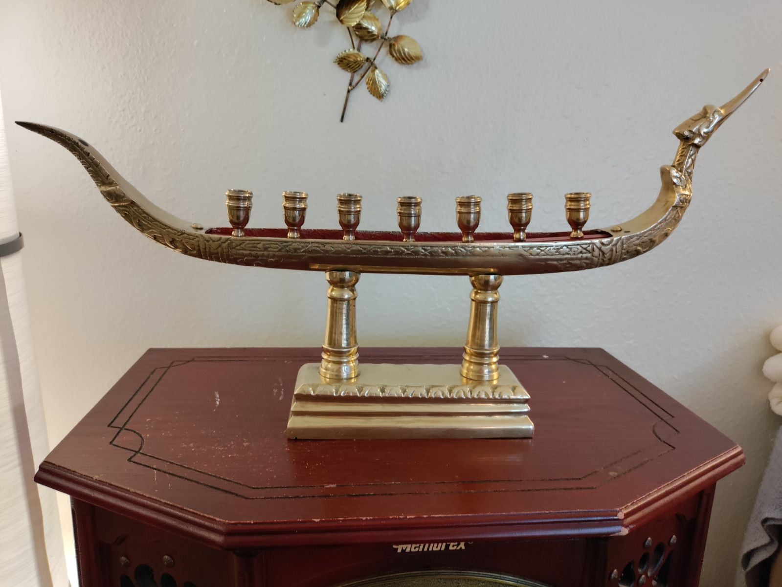 Suphannahong Royal Barge brass candelabr