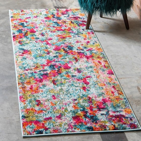 Unique Loom Chromatic Collection Area Rug - Champagne (2' 2 x 6' Runner