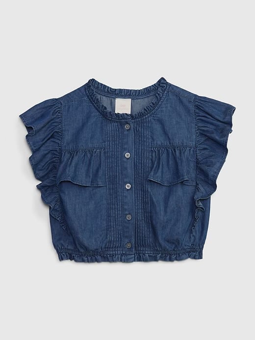 GAPXLOVESHACKFANCY S/6Y Denim Ruffle Set