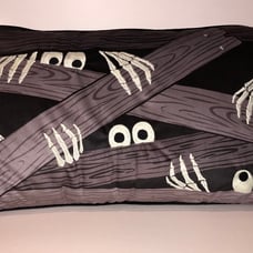 Cynthia Rowley Curious Glow In The Dark Skeleton Pillow NWT