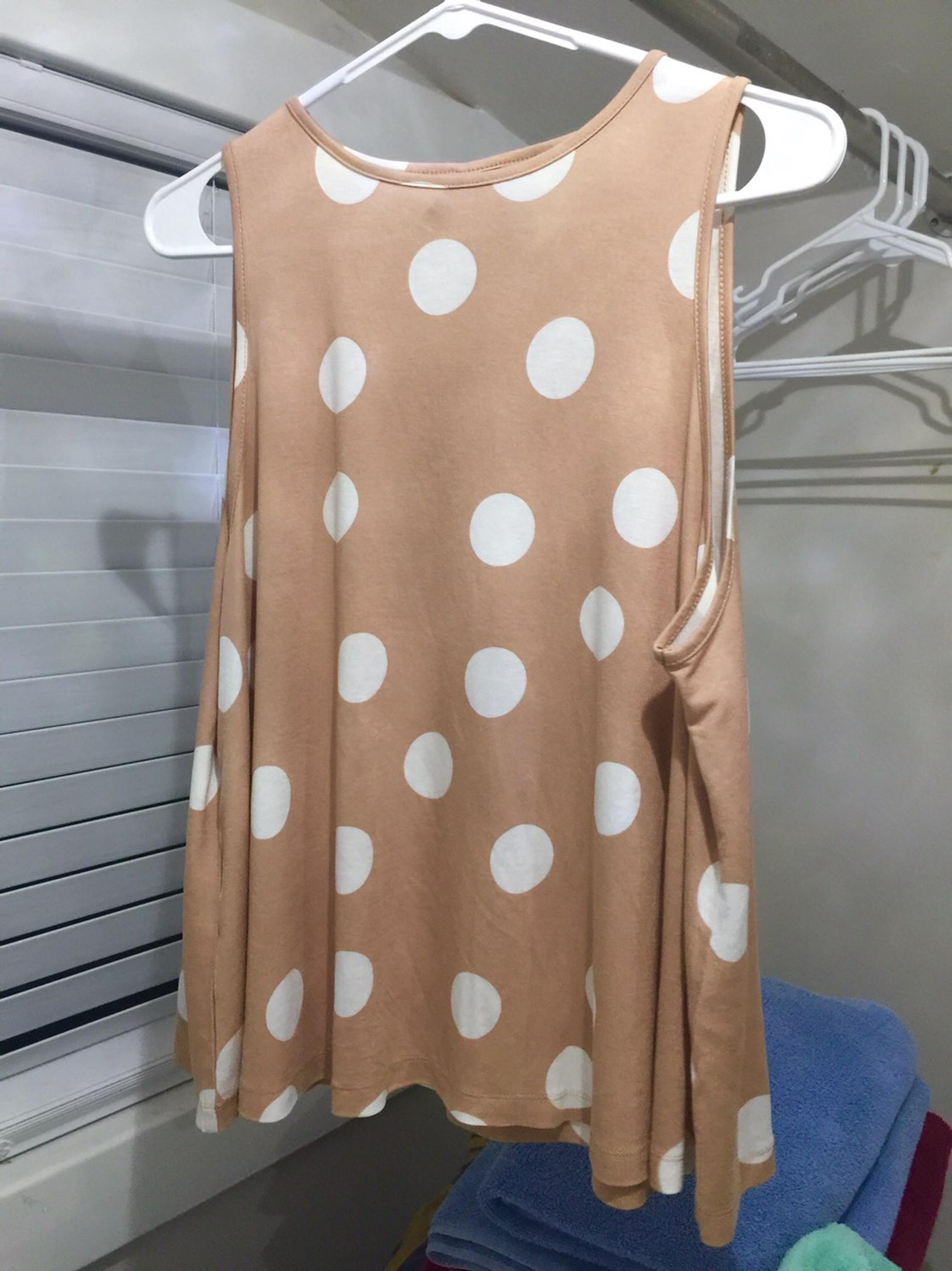 Light Pink Dot Tank Top