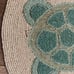 Set of 4 placemats tropical theme turtle seaweed 15” beaded Coastal Collection