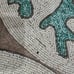 Set of 4 placemats tropical theme turtle seaweed 15” beaded Coastal Collection