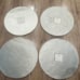 Set of 4 placemats tropical theme turtle seaweed 15” beaded Coastal Collection