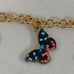 Gold Plated Butterfly Charm Bracelet