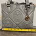 NWT Valentino Orlandi Top Handle V Logo Quilted Bag Pendant & Signature Strap