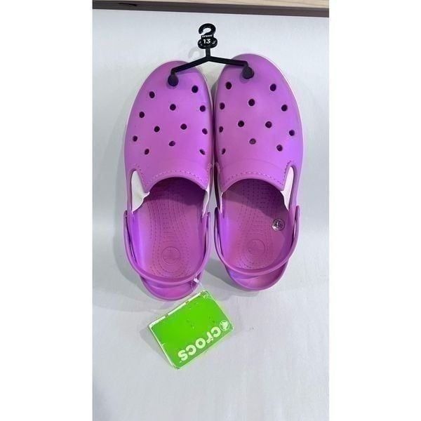 CROCS MENS PURPLE CLOGS SIZE 13 NEW