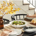 98 oz Scalloped Edge Stoneware Shallow Serving Bowl Cream - Hearth & Hand™