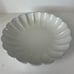 98 oz Scalloped Edge Stoneware Shallow Serving Bowl Cream - Hearth & Hand™