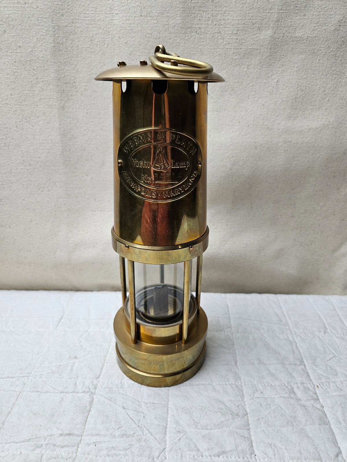 Weems & Plath Oil Yacht Lamp - Solid Brass