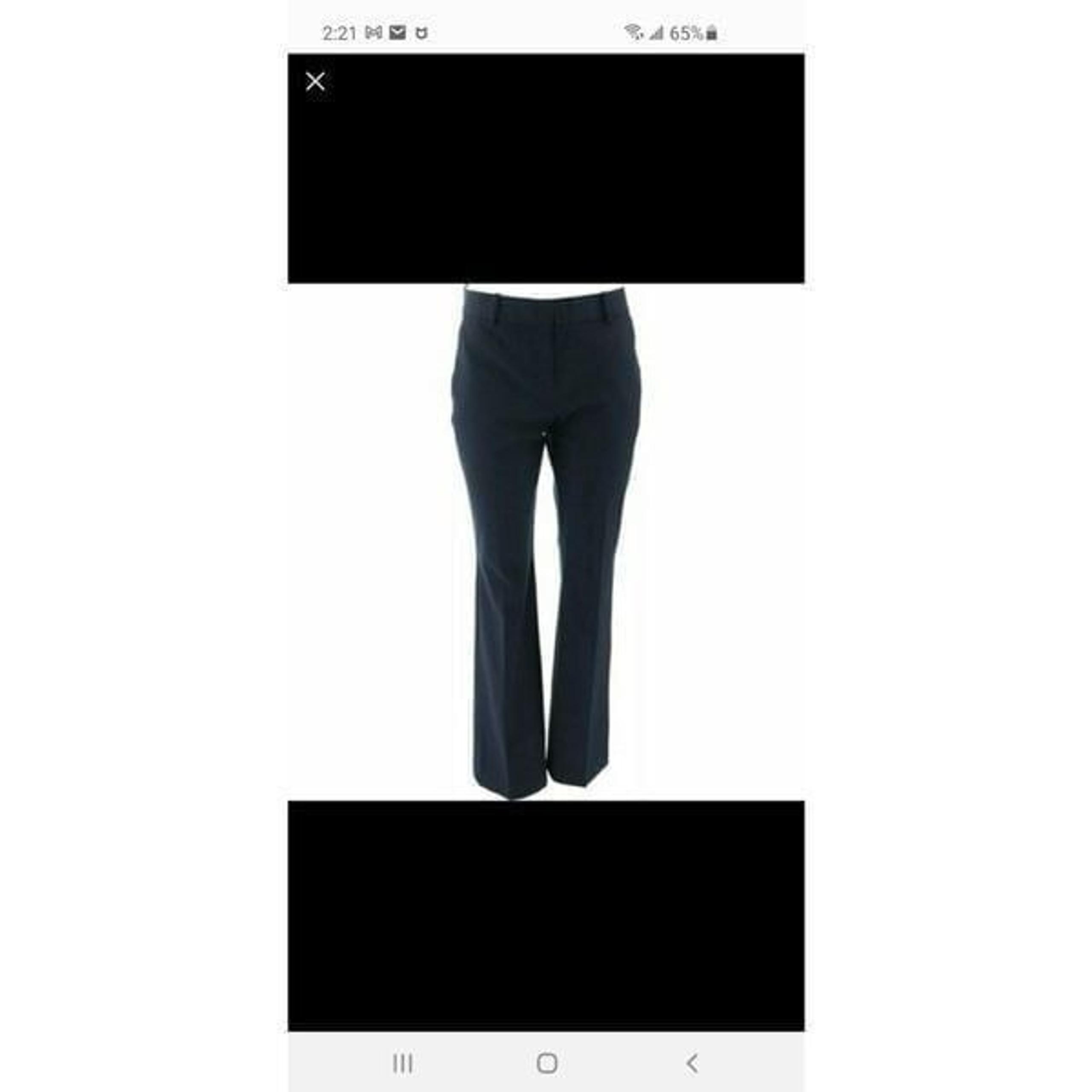 Lands' End Mid Rise Wide Leg Dress Pants