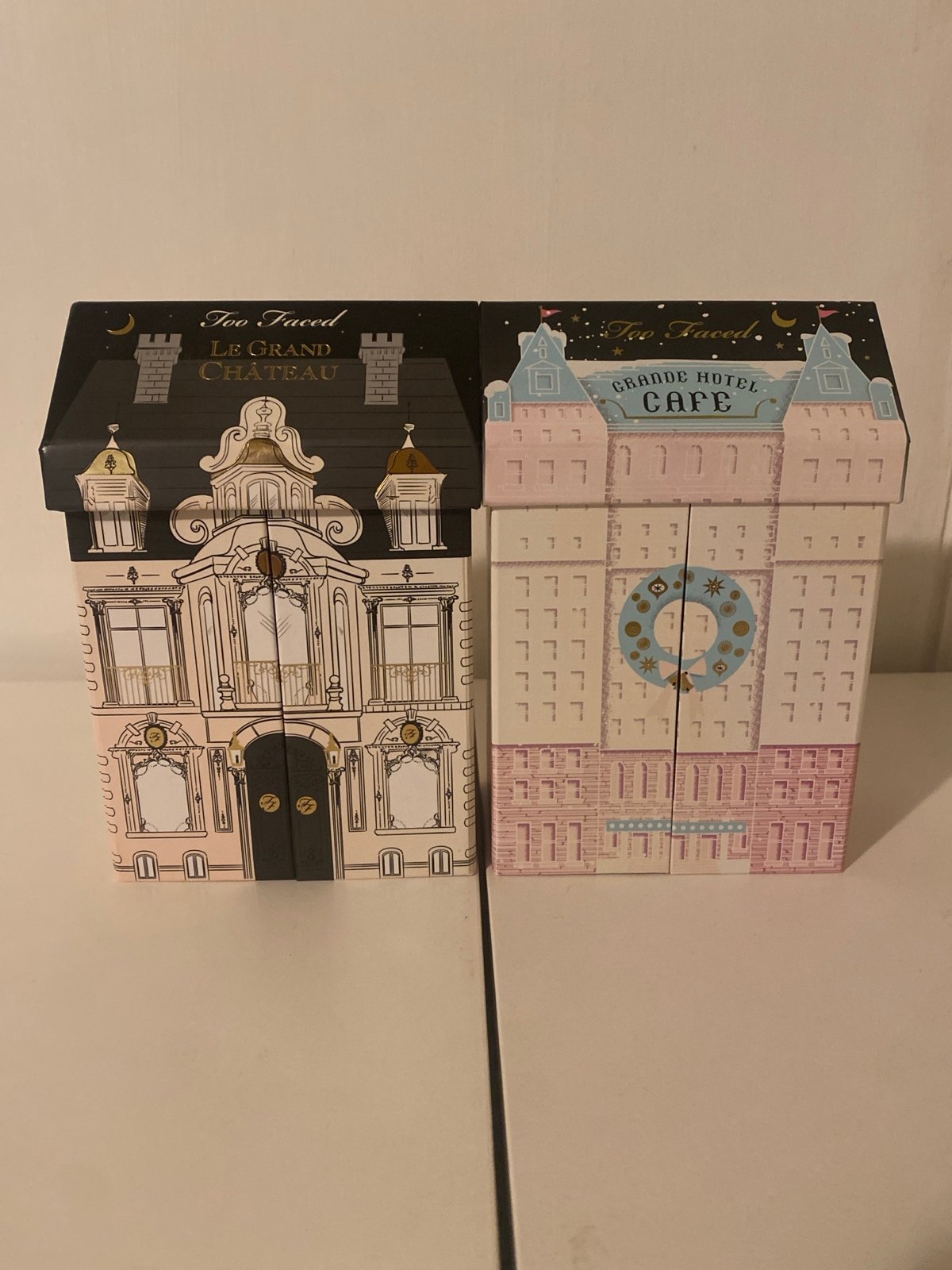 Too Faced Holiday Collector Set Bundle of 2 Grande Hotel Cafe & Le Grand Chateau
