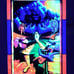 Blacklight Tapestry Psychedelic Trippy Hippie Decor UV Blacklight Surreal Art
