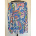 Lauren Ralph Lauren Women's Size 12 Blue Multi Paisley Print Fully Lined Skirt
