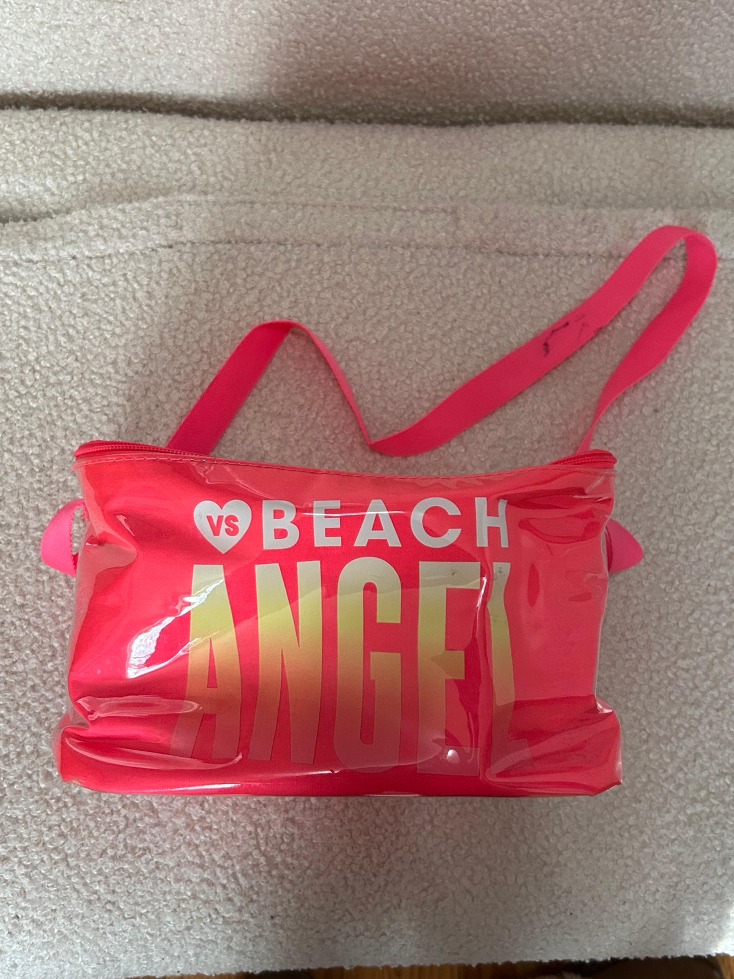 VICTORIA'S SECRET VS PINK “BEACH ANGEL" Insulated Cooler Lunchbox Tote Bag Strap