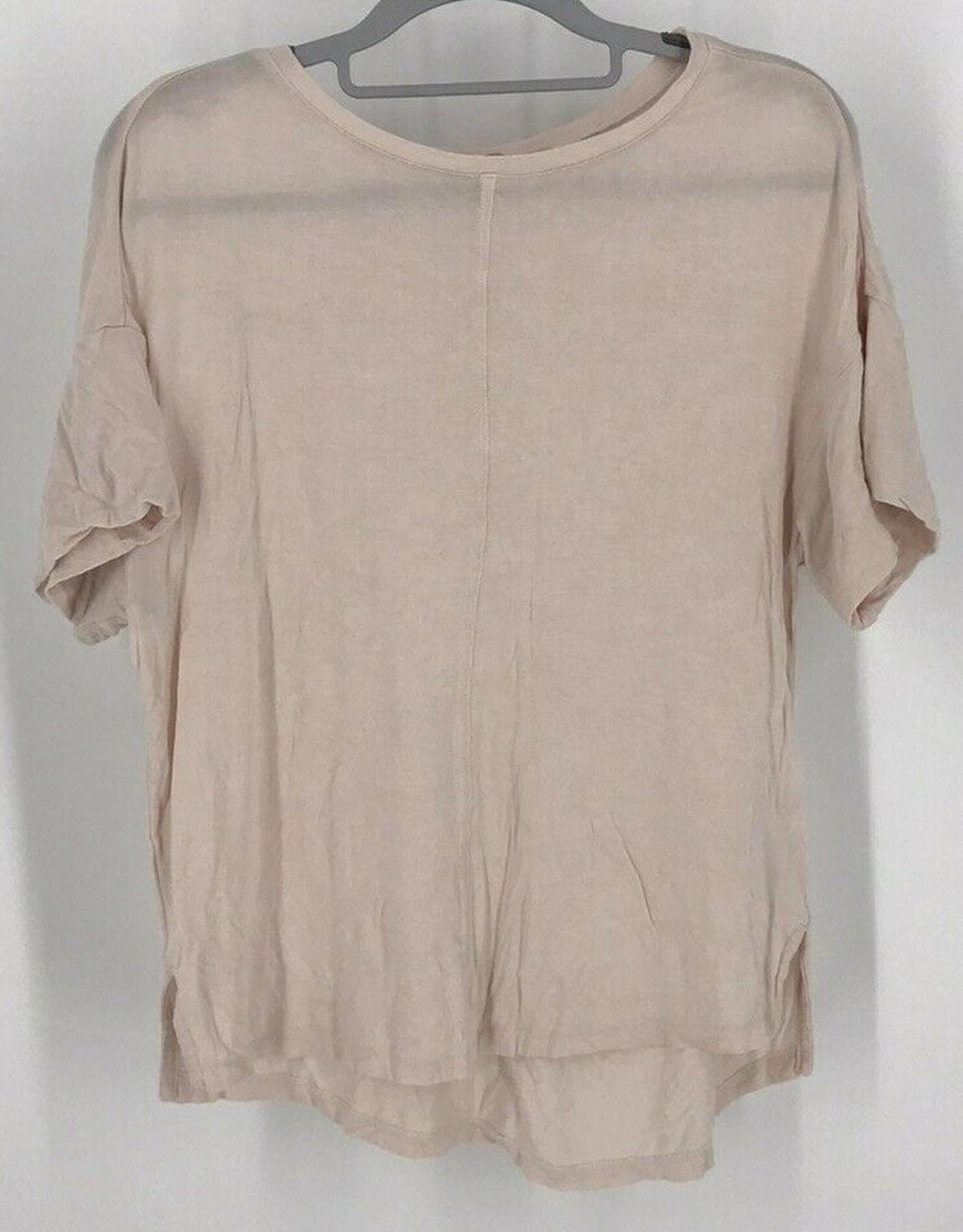 Zella Pink Workout Round Neck Top Shirt Size XS