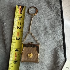 Vintage gold metal mesh wallet